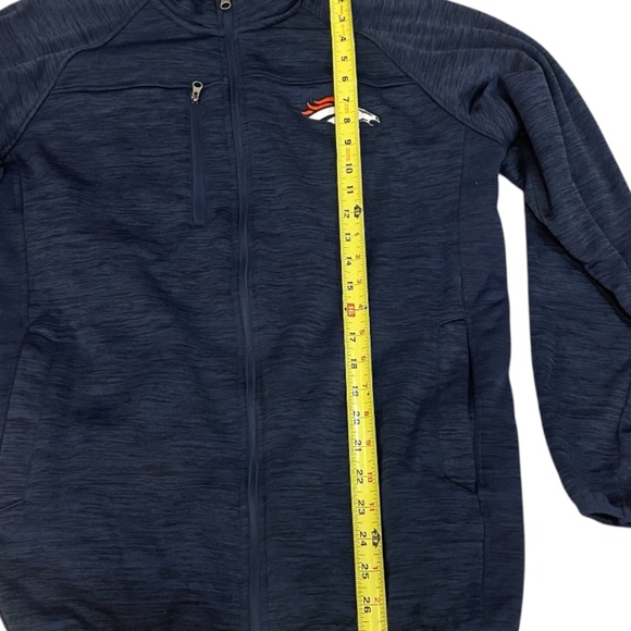 NFL Denver Broncos Blue Full Zip Men’s Jacket Size M NFL Team Apparel - Picture 4 of 10
